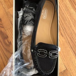 Coach Signature C Black Loafers